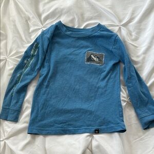 Quicksilver Shaka Boys Blue Long Sleeve Tee